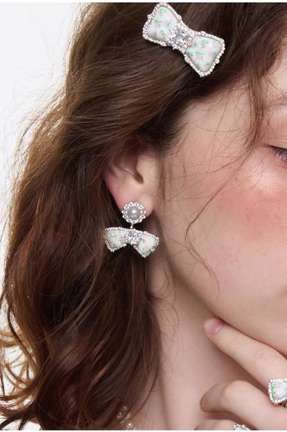 flower mood ribbon pierce HR1035