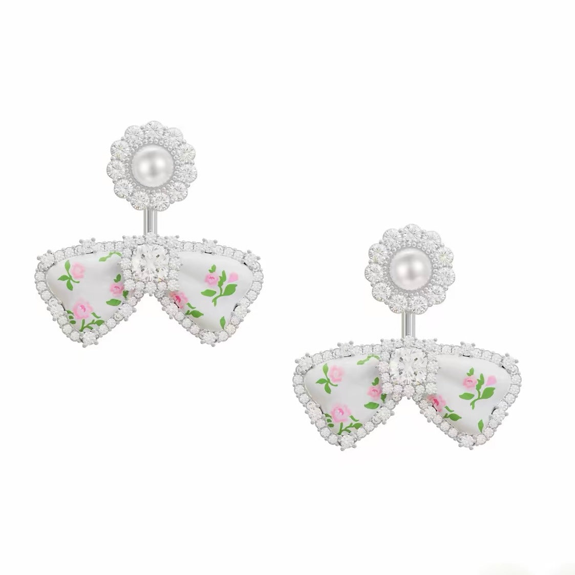 flower mood ribbon pierce HR1035
