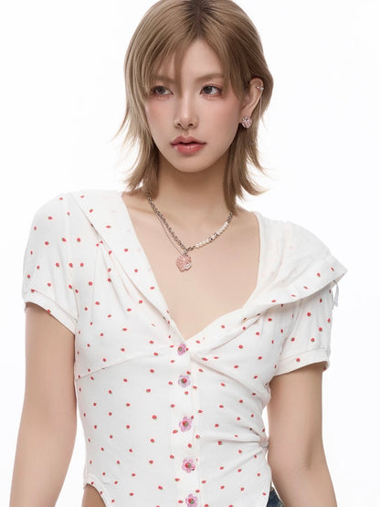 strawberry mood necklace HR1033