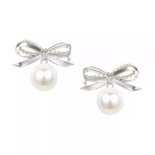 ribbon pearl pierce HR1026