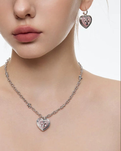 peach pearl cross pierce HR1029