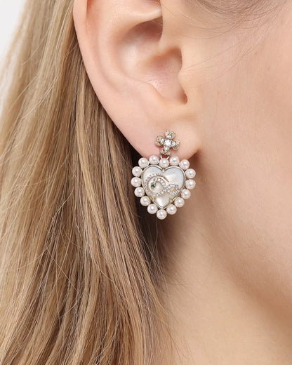 perl round heart pierce HR1010