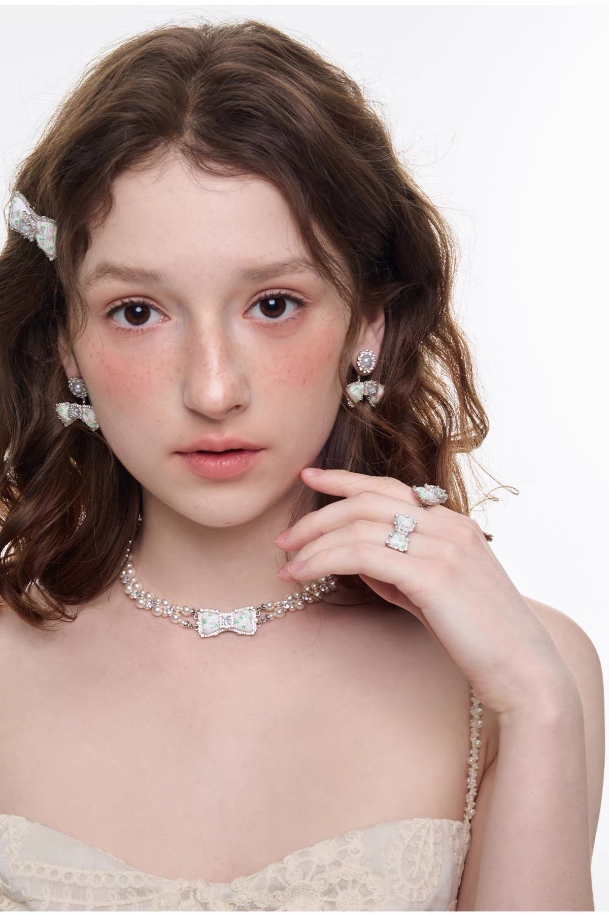 flower mood ribbon pierce HR1035