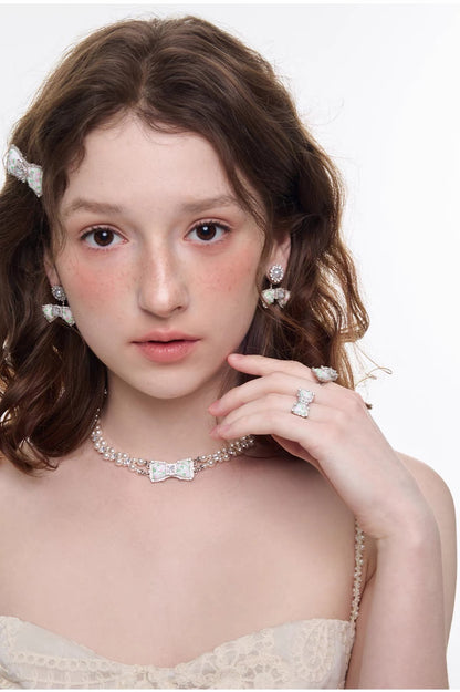 flower mood ribbon pierce HR1035