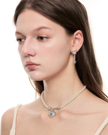heart butterfly choker HR1006