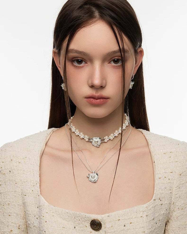 perl butterfly choker HR1002