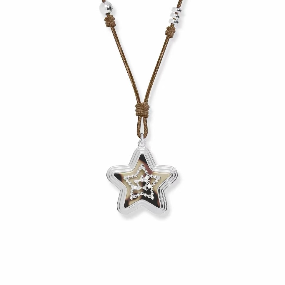 star gold point necklace HR1067