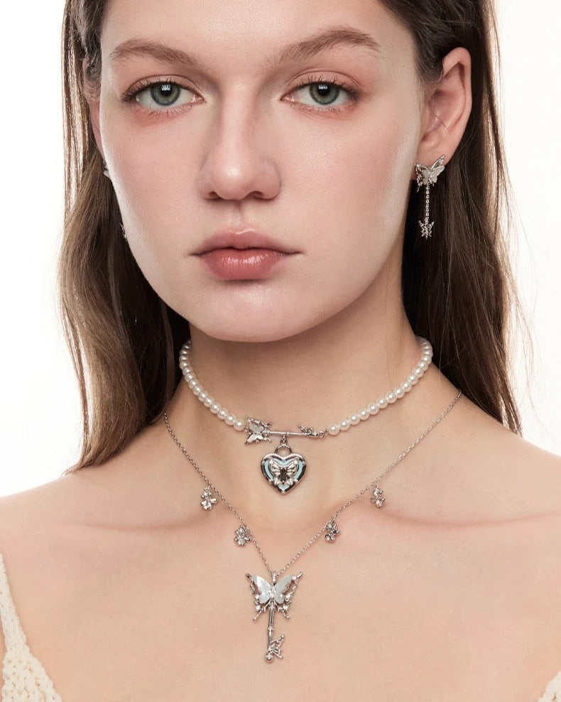 heart butterfly choker HR1006