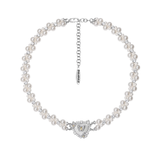 perl butterfly choker HR1002