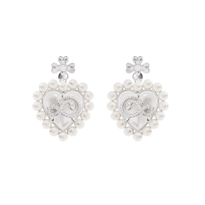 perl round heart pierce HR1010