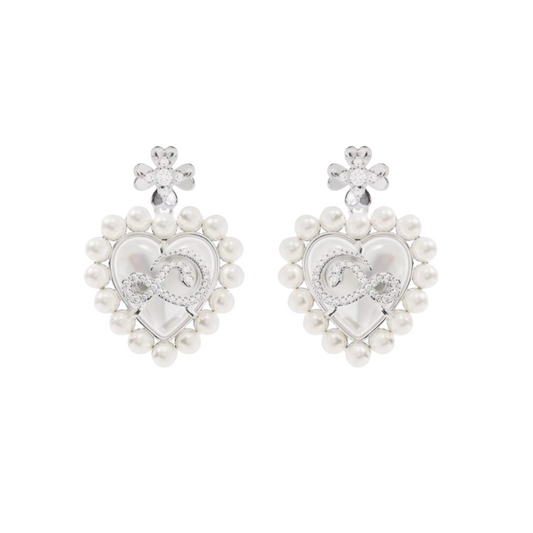 perl round heart pierce HR1010