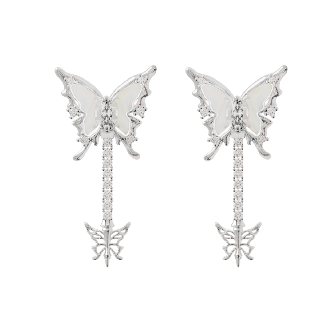 butterfly charm pierce HR1022