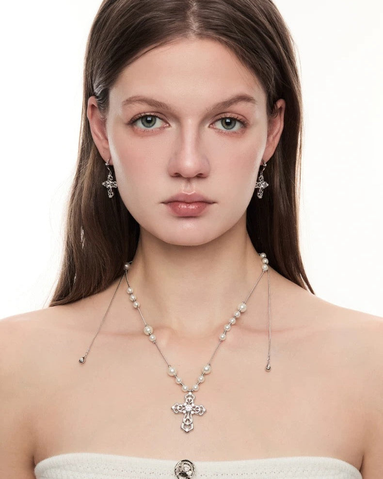 cross point necklace HR1009