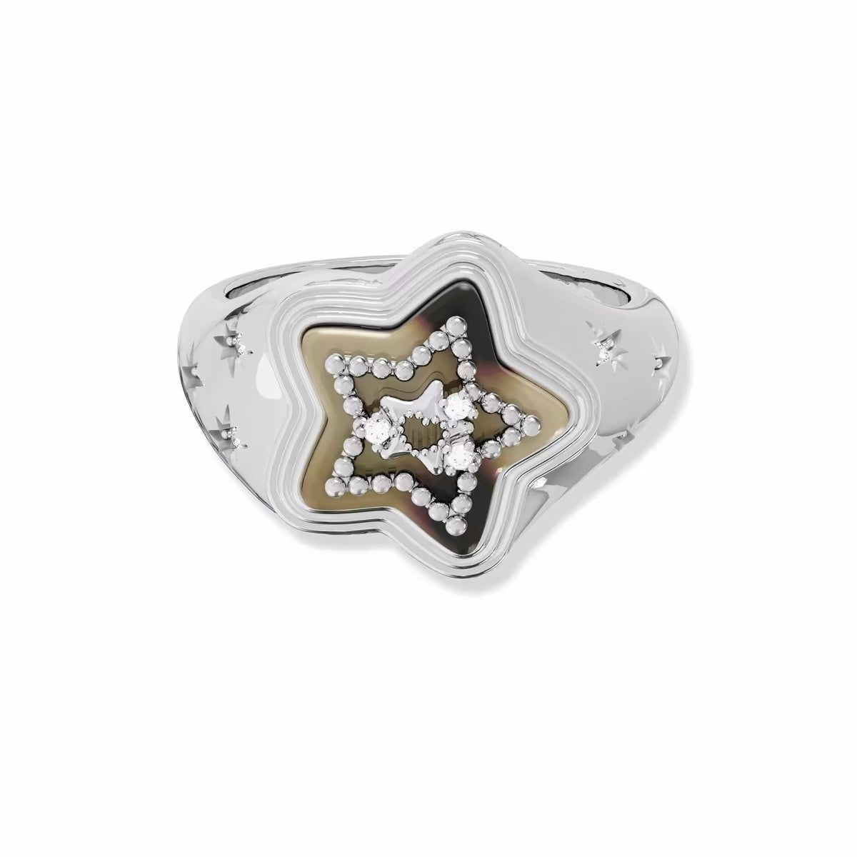 star gold like ring HR1069