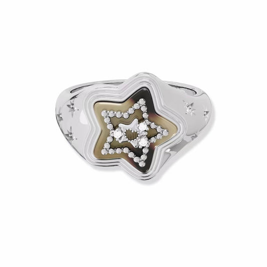 star gold like ring HR1069