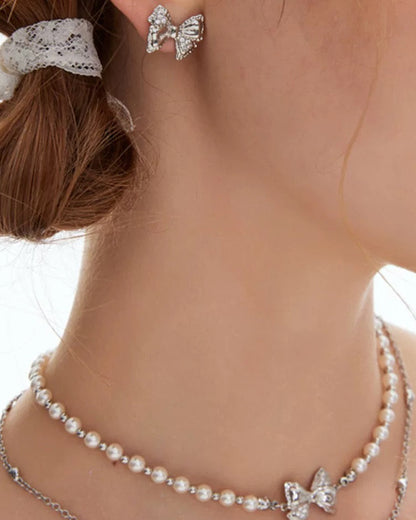 ribbon silver  pierce HR1027