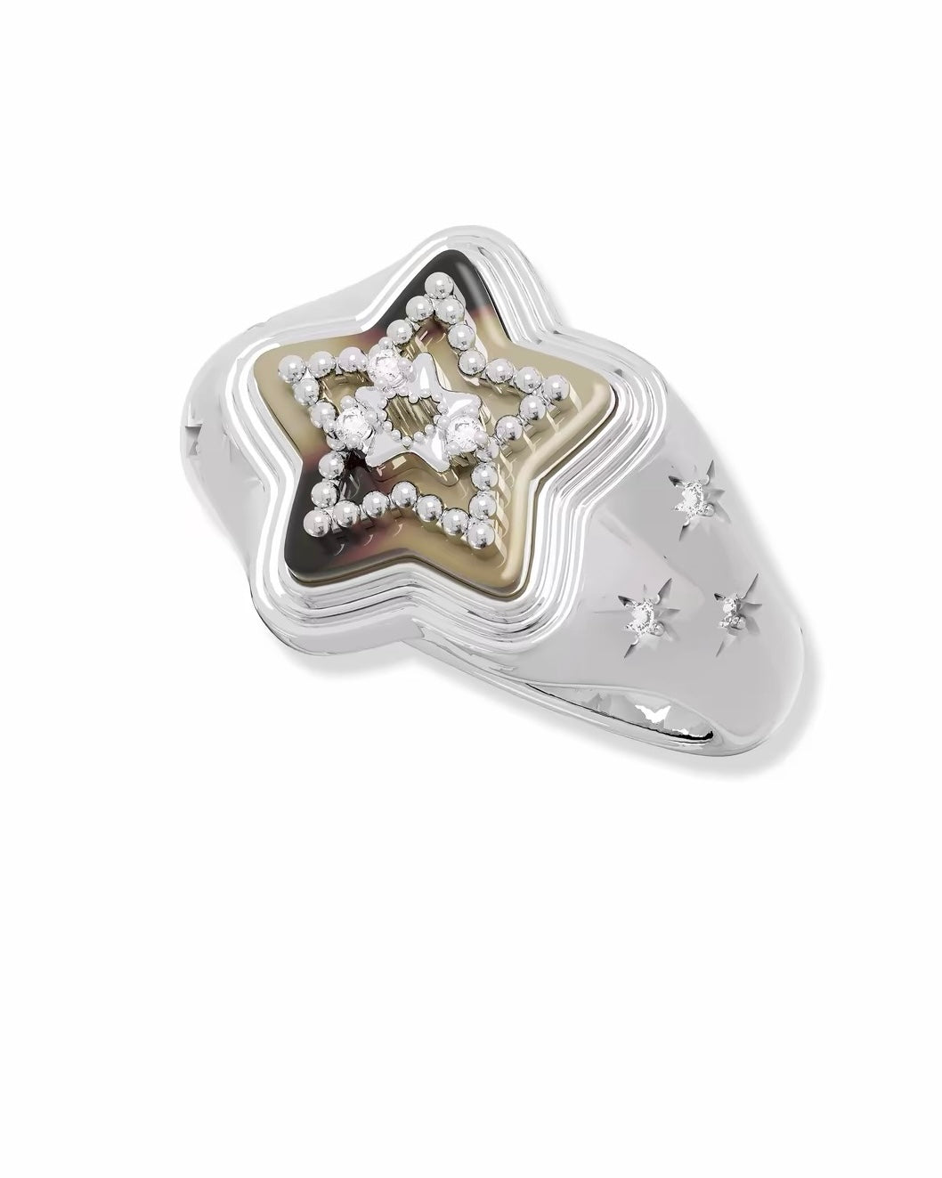 star gold like ring HR1069