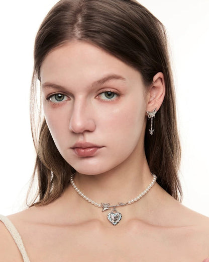 heart butterfly choker HR1006
