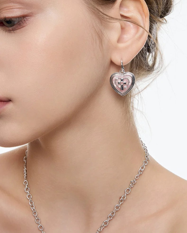 peach pearl cross pierce HR1029