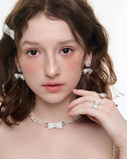 pearl flower necklace HR1060
