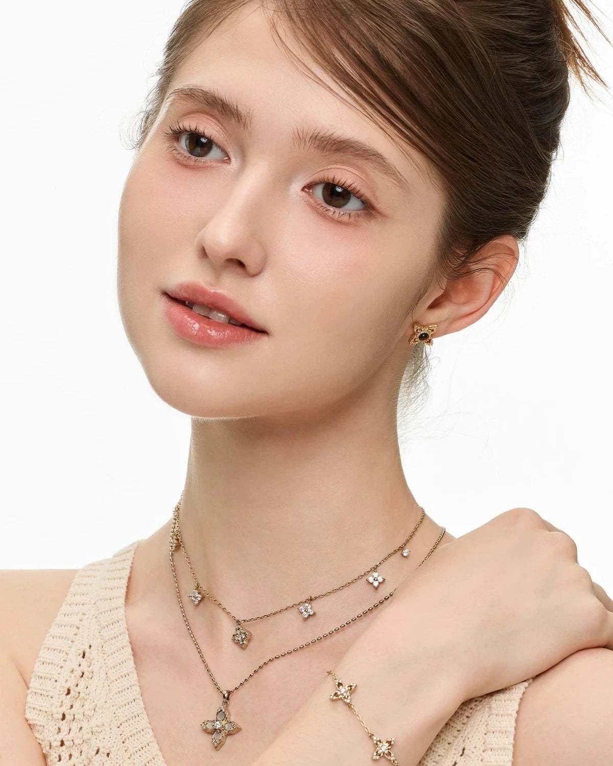 clover multi necklace HR1065