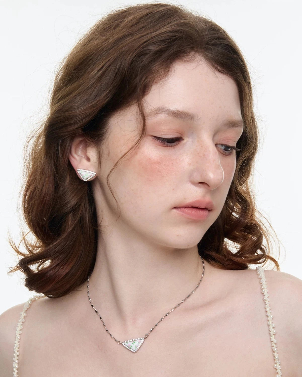 fancy flower necklace HR1055