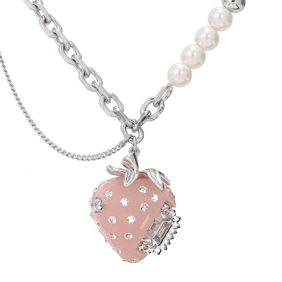 strawberry mood necklace HR1033