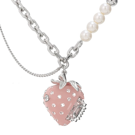 strawberry mood necklace HR1033