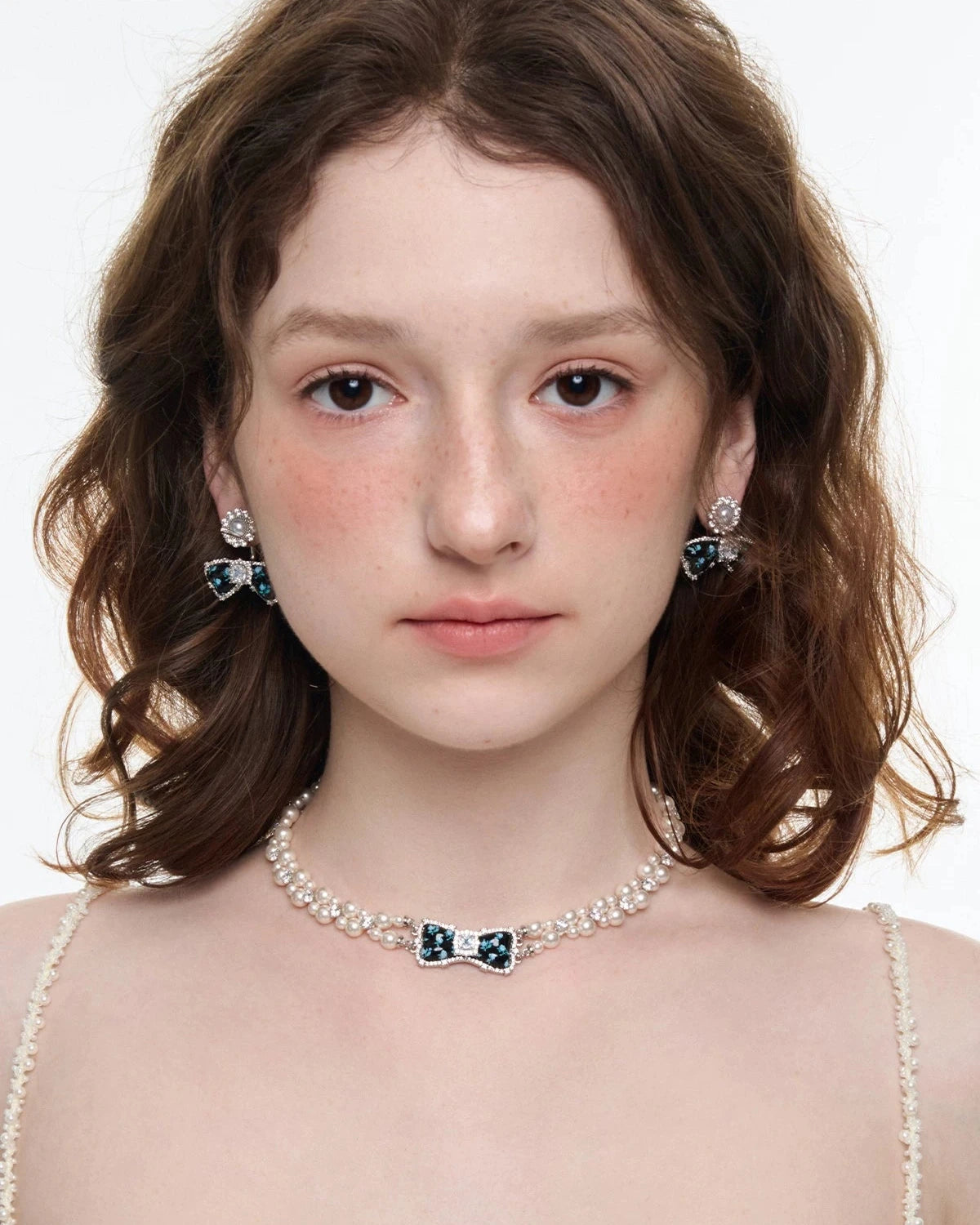 pearl flower necklace HR1060