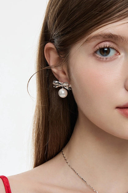 ribbon pearl pierce HR1026