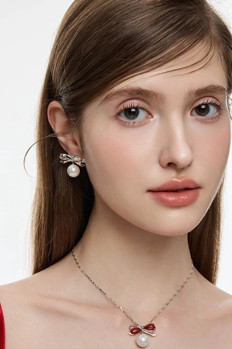 ribbon pearl pierce HR1026