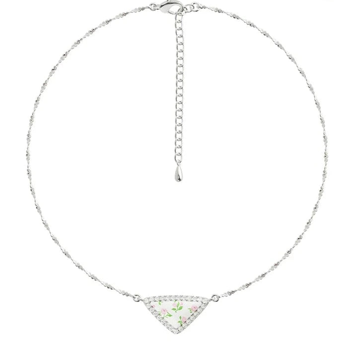 fancy flower necklace HR1055