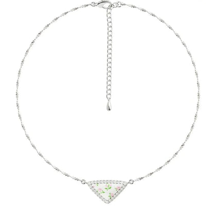 fancy flower necklace HR1055