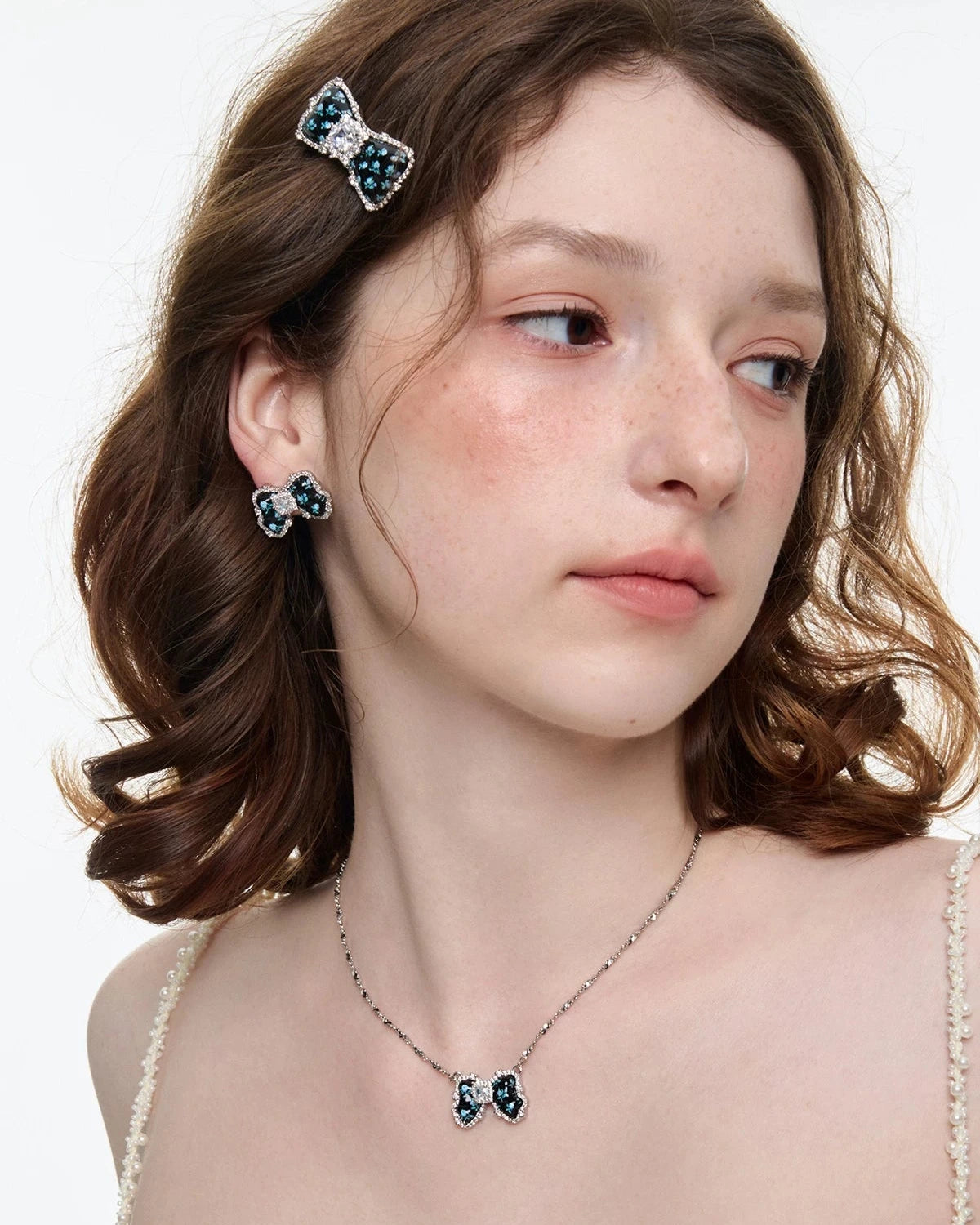 chain flower necklace HR1061