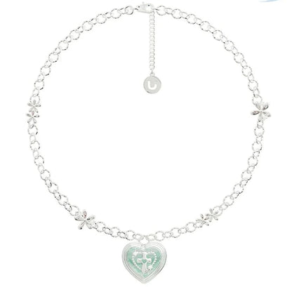 emerald heart necklace HR1052
