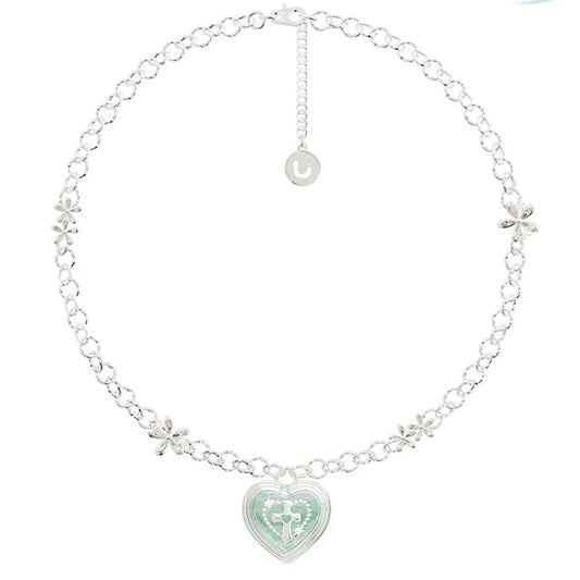 emerald heart necklace HR1052