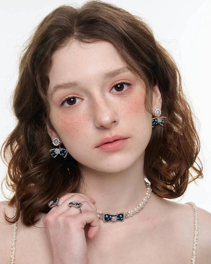 pearl flower necklace HR1060