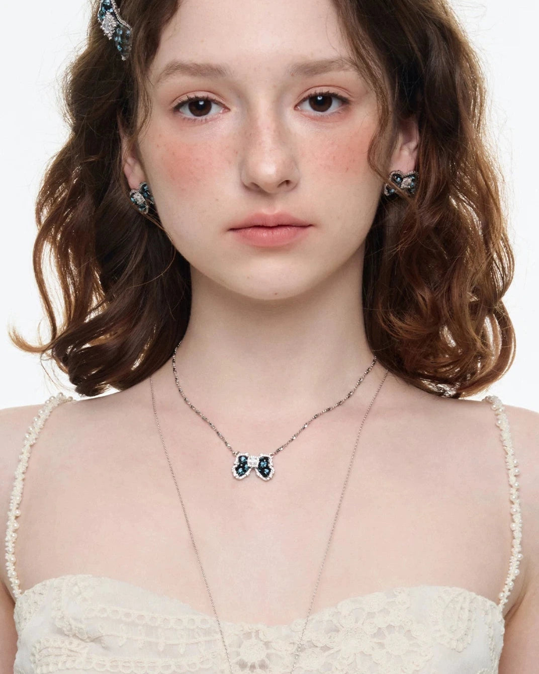 chain flower necklace HR1061