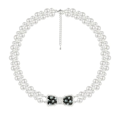 pearl flower necklace HR1060