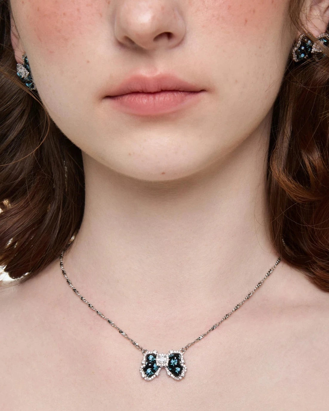 chain flower necklace HR1061