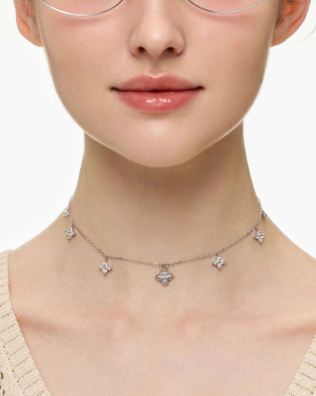 clover multi necklace HR1065