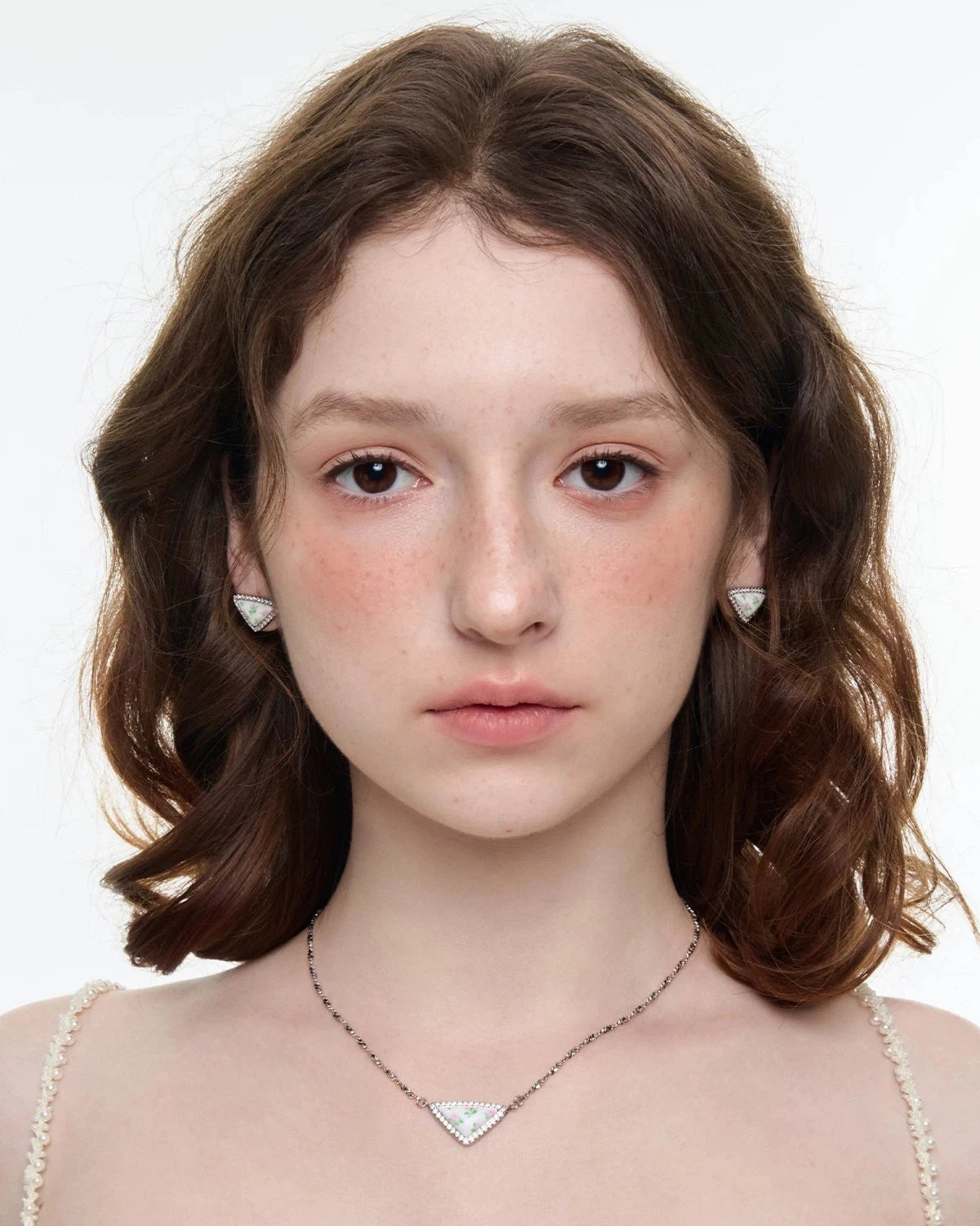 fancy flower necklace HR1055