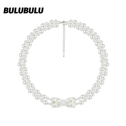pearl flower necklace HR1060