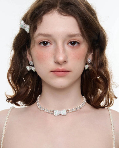 pearl flower necklace HR1060